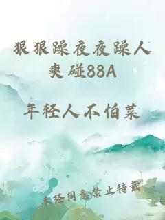 狠狠躁夜夜躁人爽碰88A