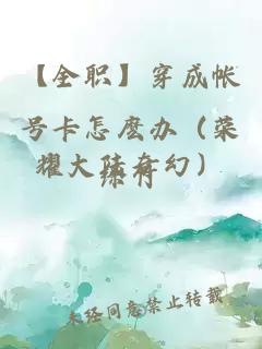 【全职】穿成帐号卡怎麽办（荣耀大陆奇幻）