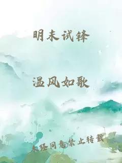 明末试锋