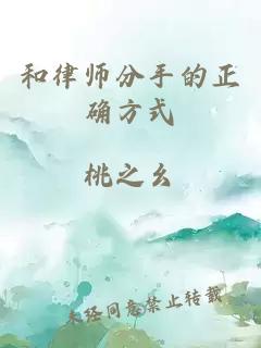 和律师分手的正确方式